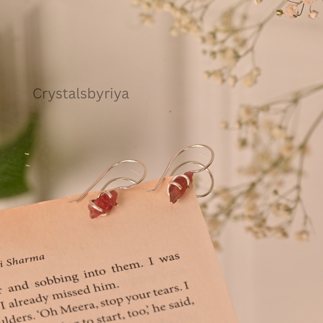 Ruby Stone Raw Stud - alternate view