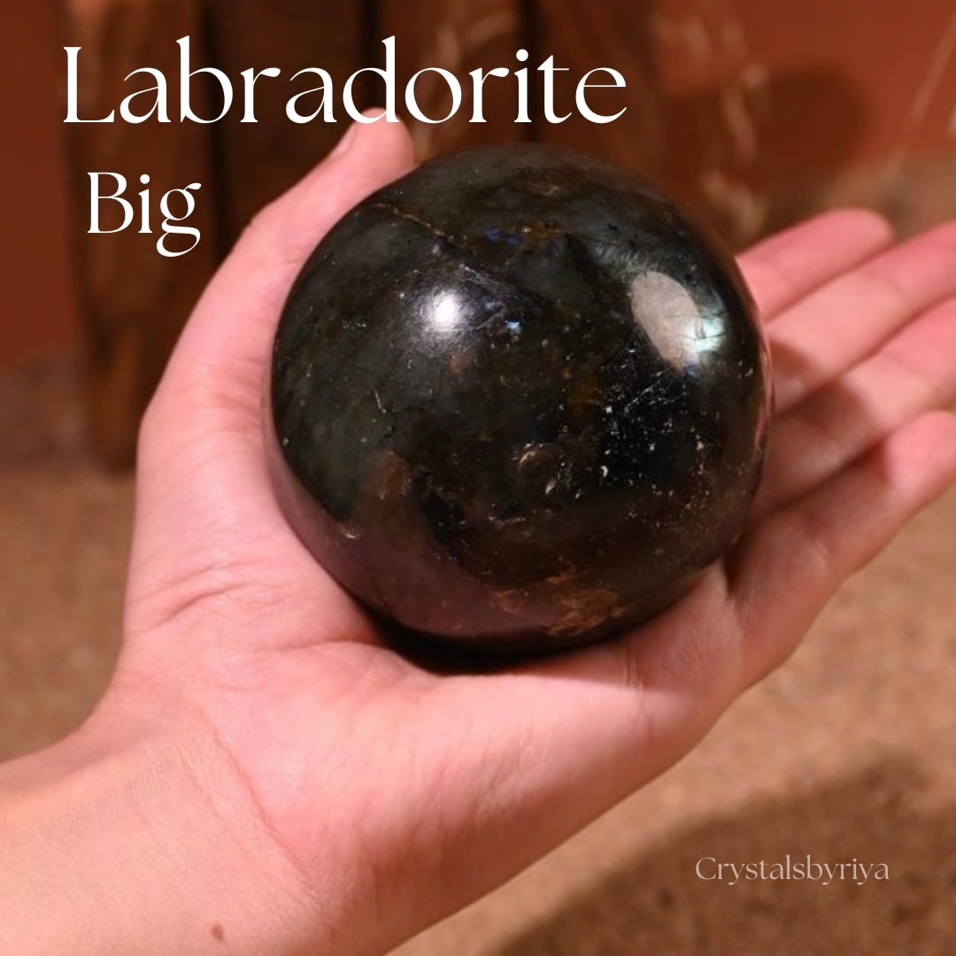 Labradorite Sphere Ball - alternate view
