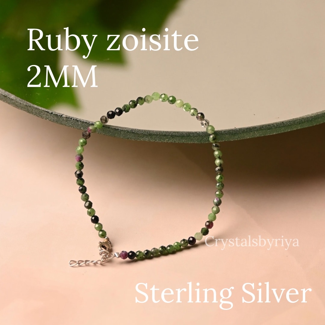 Ruby zoisite Bracelet - alternate view