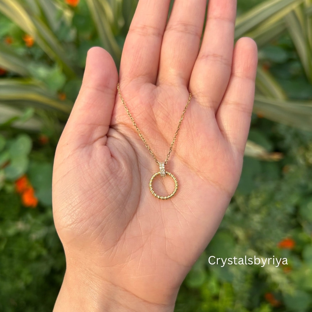 Minimalistic Zircon Pendant