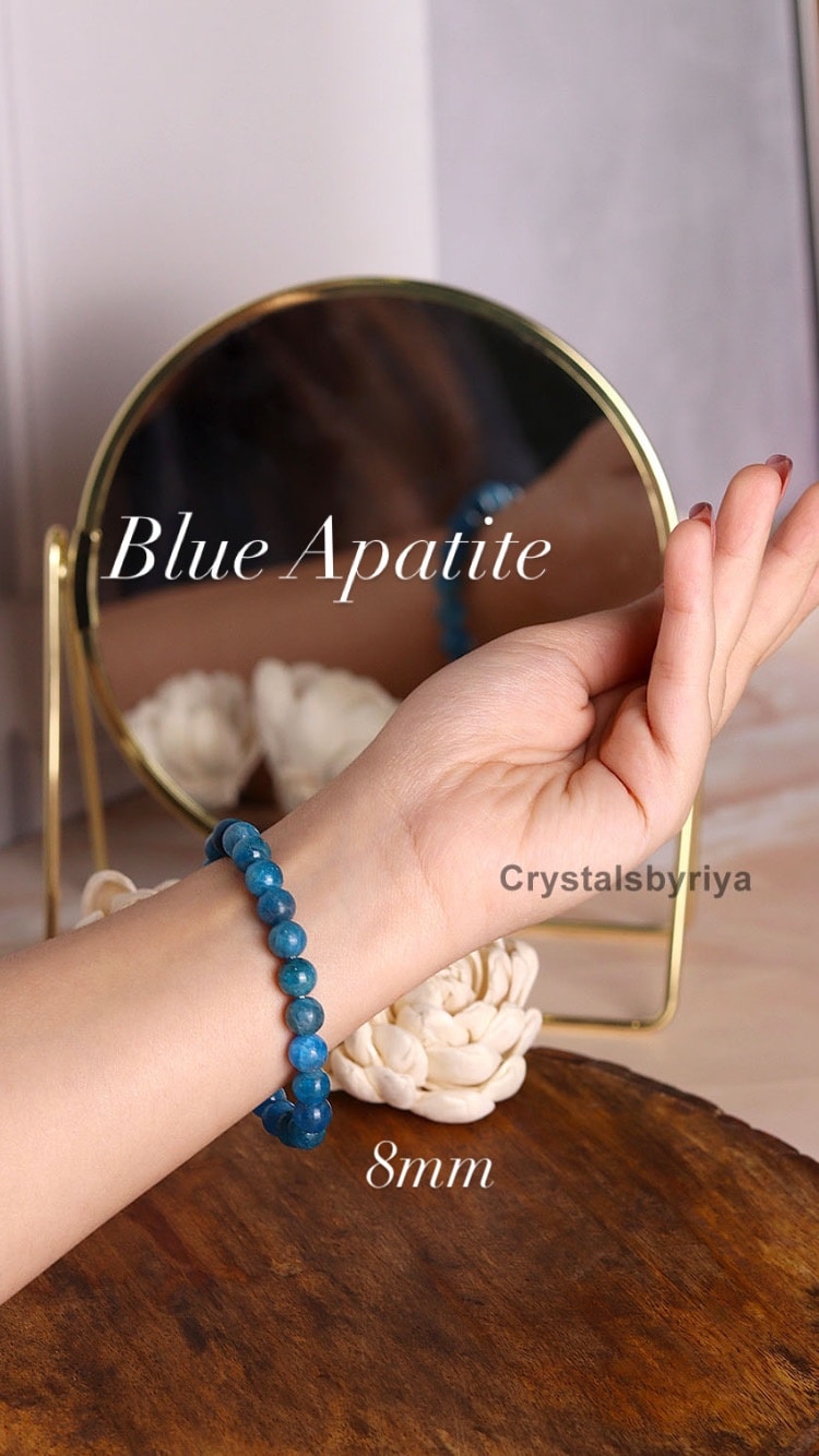 Blue Apatite Bracelet - alternate view