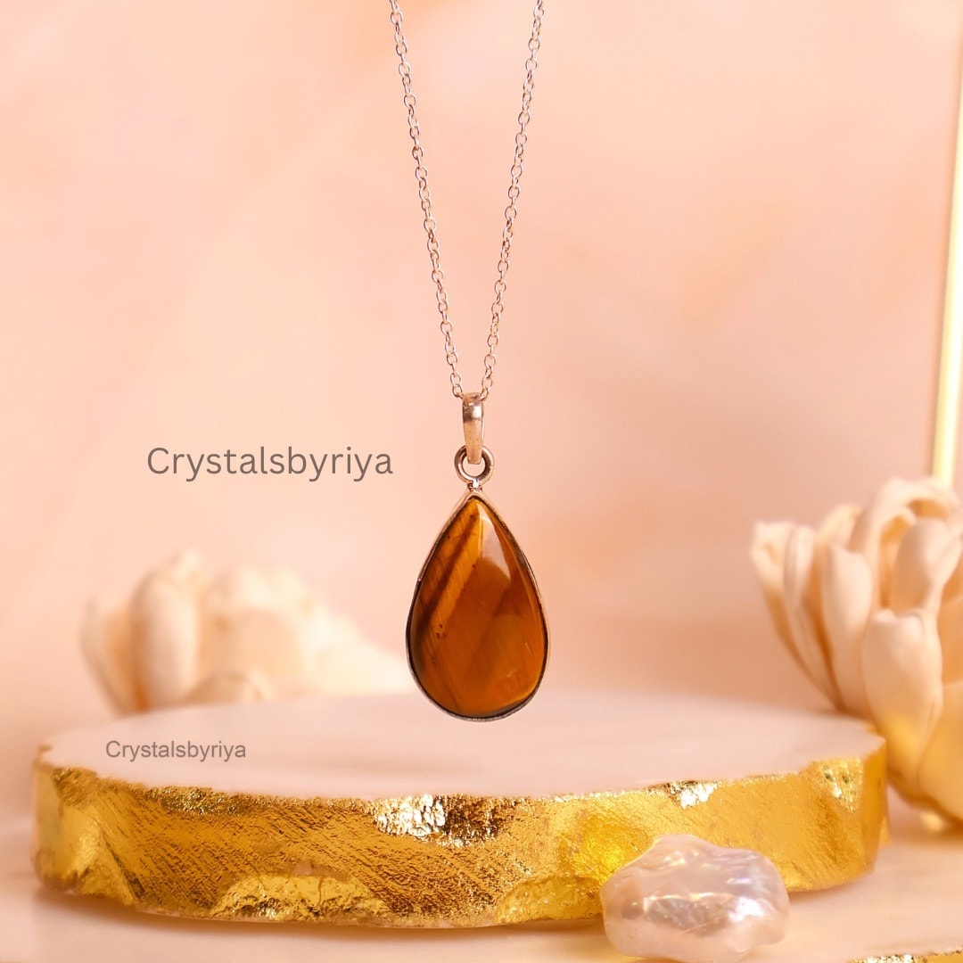 Tiger's Eye Silver Pendant