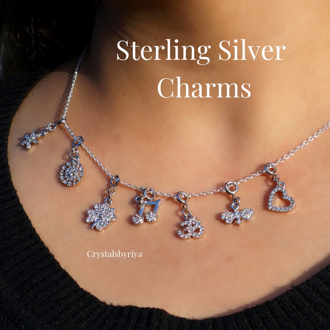 Zircon Silver Charm