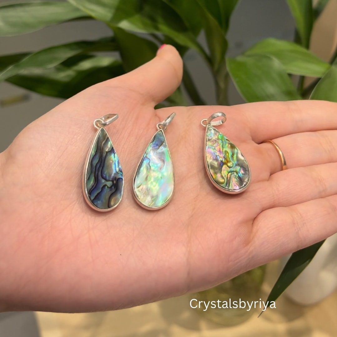 Abalone Shell Silver Pendant