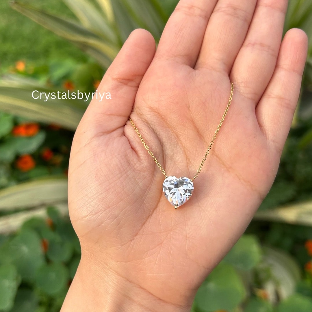 Suhana Khan Zircon Heart Pendant