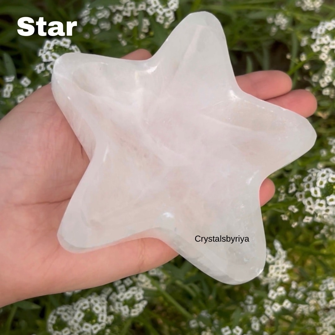 Selenite Bowl - alternate view