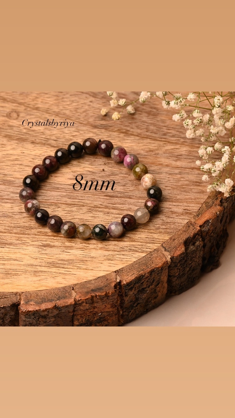 Watermelon tourmaline Bracelet - alternate view