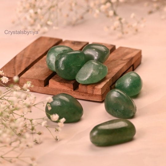Green Strawberry Quartz Tumble