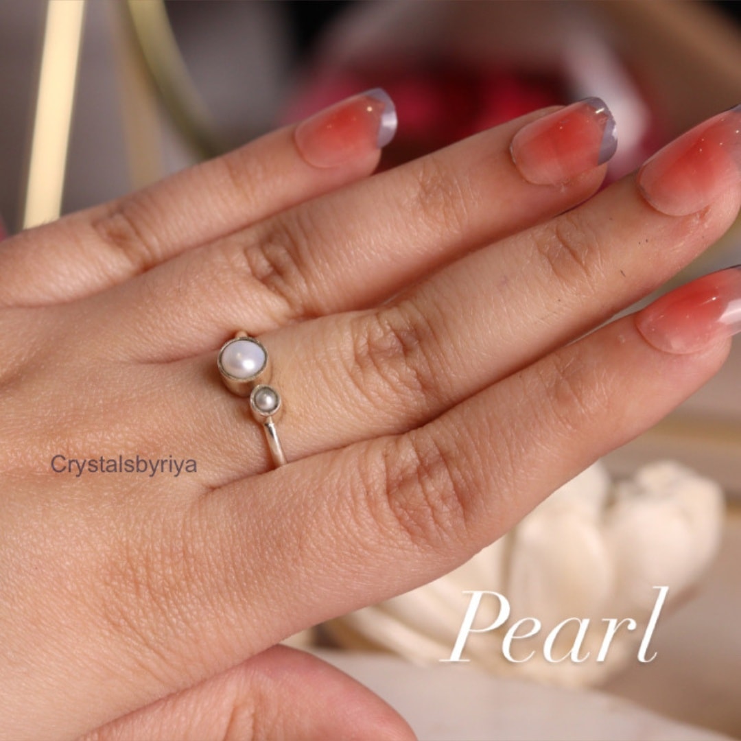 Mother Of Pearl Silver ring